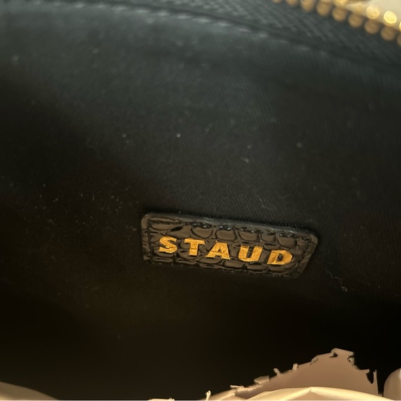 🔥🔥🔥AUTHENTIC CROCODILE Leather STAUD BAG with STAUD CLEAR TOTE!🔥🔥 - Picture 7 of 12